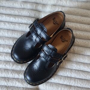 Dr. Martens 8065 Mary Janes Black Dress Shoes with Buckles
